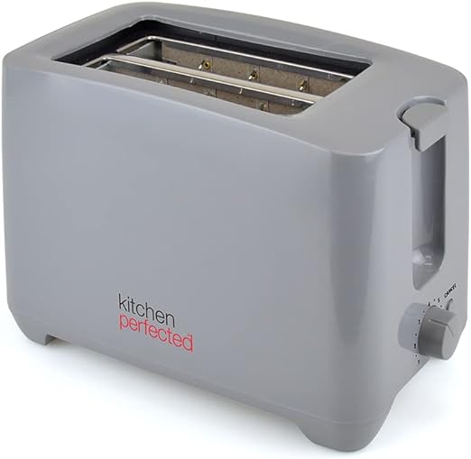 Grey 2 Slice Extra Wide Slot Toaster - 750W