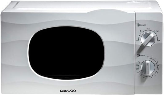 20 Litre 700W Microwave with auto defrost | Manual 35 Minute Timer Dial | White