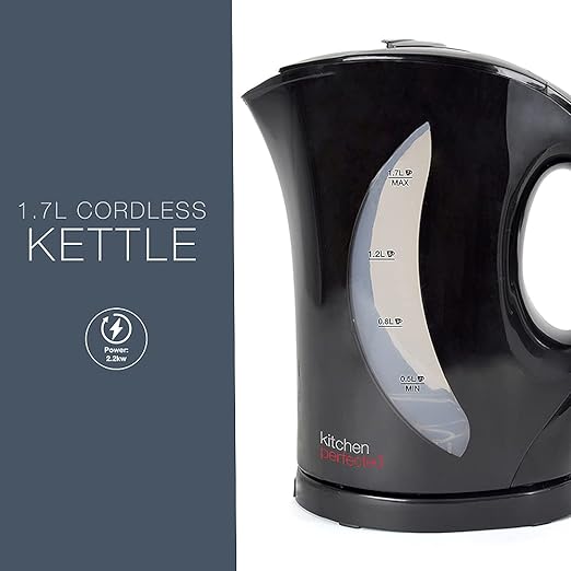 Kitchen Perfected 2000W 1.7L Electric Cordless Kettle