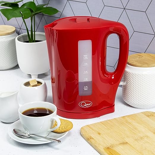 1.7 Litre Electric Kettle/Red/Cord Storage