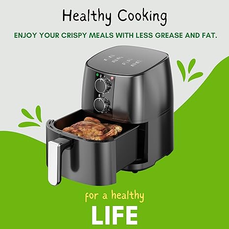 4 Litre Air Fryer with Recipe Book [Energy Class A]