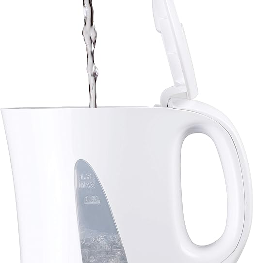 1.7 Litre Capacity, Plastic Kettle, White