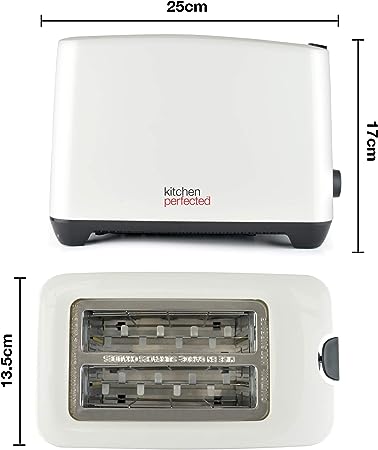 2 Slice extra-wide slot Toaster - White