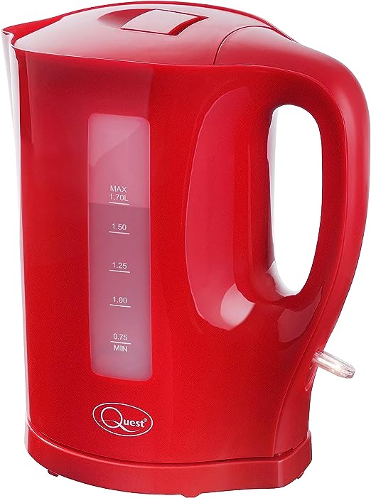 1.7 Litre Electric Kettle/Red/Cord Storage