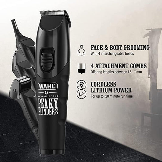 Wahl and Peaky Blinders Lithium 8-in-1 Rechargeable Trimmers